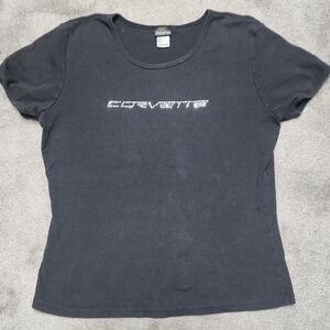 Hanes Women's Black Corvette Tee
